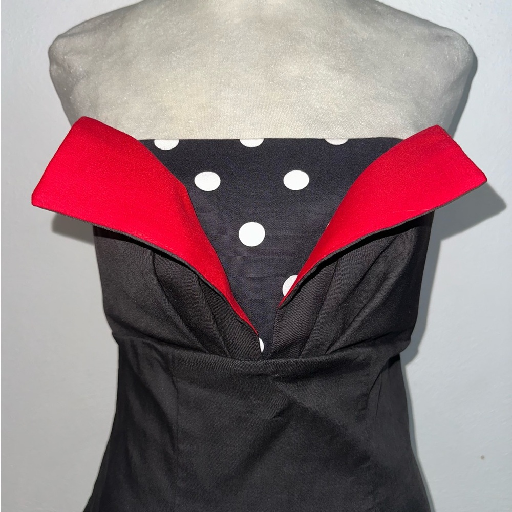 Vintage Union Made Striped & Polka Dotted Mini Dress - Picture 2 of 15